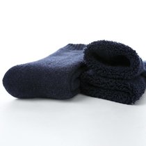 SUNTEK冬季超厚款长袜子男女毛巾袜加厚毛绒保暖特厚加绒中筒袜(1双装（均码）买3双送1双同款 特厚加绒（男）藏青)