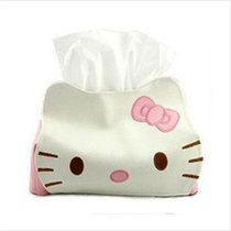 可爱hello kitty皮革 纸巾抽 KT猫皮革 纸巾盒