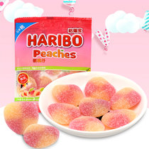 德国进口HARIBO哈瑞宝萌桃仔蜜桃味软糖45g 橡皮糖喜糖休闲零食品
