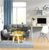 网红懒人沙发布艺卧室小客厅双人出租房小型小户型经济简易公寓用(三人位)