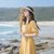 2021夏季新款女装流行裙子修身显瘦轻熟风气质洋气法式小众连衣裙(黄色 XS)
