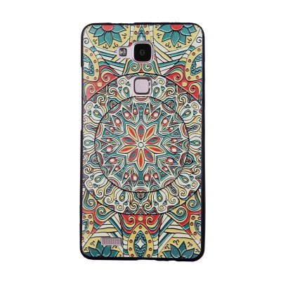 华为mate7手机套 浮雕彩绘软套 mate7手机壳 