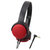 铁三角（Audio-technica）ATH-AR1iS 轻便携型耳罩式智能手机耳麦 红色