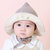 牛奶朋友新款宝宝夏季时尚渔夫帽男女儿童魔法巫婆帽婴儿遮阳帽(浅灰色 50号帽围（49-50cm）)