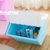 康丰 塑料收纳箱 有盖衣服玩具零食 翻盖杂物整理箱 厨房储物箱 收纳盒 斜面收纳箱 小号2277(蓝色)