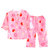 安可兔 春夏儿童绵绸九分袖睡衣卡通套装(65码/建议身高85-90 C60-草莓)