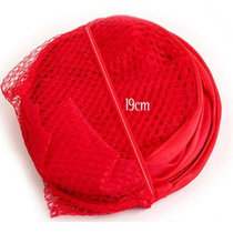 优质尼龙网脏衣篮大号 可折叠收纳篮 脏衣篓 颜色随机