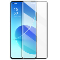 【2片】 opporeno6pro钢化膜 OPPO A93S手机膜  全屏钢化玻璃膜 热弯膜 商务男女屏幕保护膜