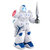 锋源 27166儿童男孩电动机器人玩具灯光音效会走路跳舞机器人模型(机械战甲 蓝白色)