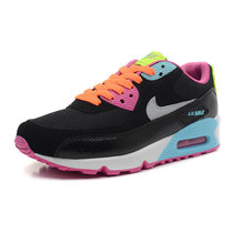  耐克Nike air max90 2014男女鞋气垫鞋休闲鞋跑步鞋运动鞋345017-063(黑玫红 36.5)