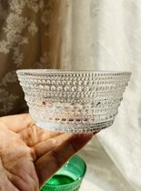 出口芬兰纯手工制作彩色透明露珠碗水果沙拉碗盘果碗家居装饰摆件(透明碗1个 默认版本)