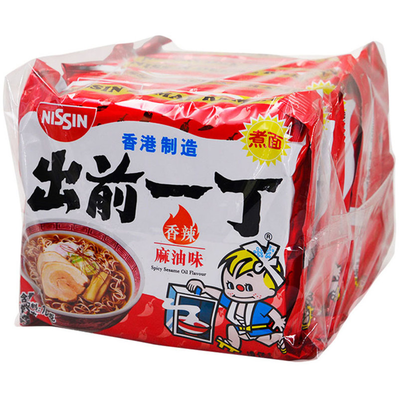 国美自营出前一丁油炸方便面香辣麻油味100g方便面方便速食