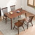 家逸 实木餐桌餐桌椅组合饭桌方桌吃饭桌子长方形家用小户型北欧(13)