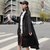 防晒衣女新款韩版宽松长款休闲长袖ins潮夏季薄外套衫服(L（115-125斤） 黑色)