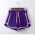 大码mm运动短裤女夏季2020新款女士夏天外穿居家睡裤休闲高腰宽松(4XL 紫色 优质三分裤)