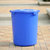 36L/60L/80L/100L/120L圆形蓝色塑料垃圾桶加厚工业水桶大号楼层小区垃圾筒(80升A桶)