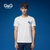 2017夏季新款男士圆领短袖t恤修身韩版潮流日系欧美学生街头衣服(白色 M)