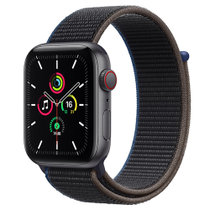 Apple Watch SE 智能手表 GPS+蜂窝款 40毫米深空灰色铝金属表壳 木炭色回环式表带MYEL2CH/A