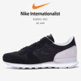 耐克男鞋 2017夏季新款 百搭Nike Internationalist 华夫轻便透气低帮休闲鞋 828041-001(黑色 40)