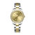 宝柏士（BLWRX）超薄夜光BL126300钢壳钢带女款手表(金面金钉)