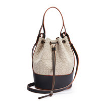 LOEWE女士米色牛皮革水桶包 A710AC3X30-2165 01米色 时尚百搭