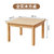 幼儿园实木桌子椅子组合儿童桌椅套装书桌学习桌积木游戏桌写字桌(正方桌（80cm*80cm）)