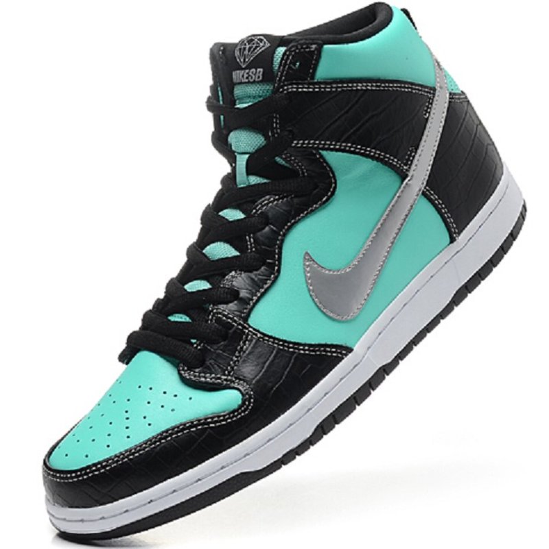 篮球鞋耐克nike sb dunk high diamond tiffany 钻石 男鞋 653599-400