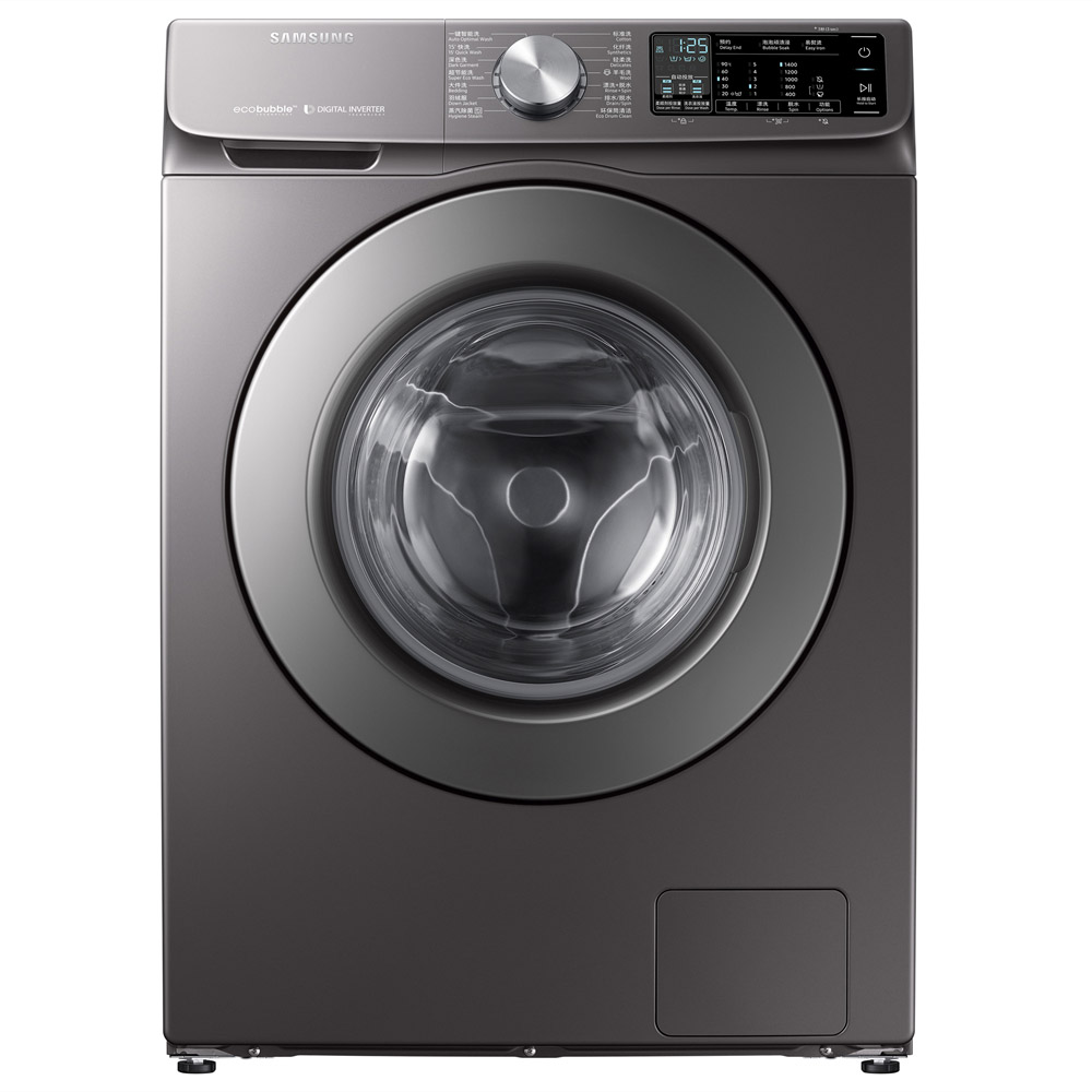 三星洗衣机WW10N64GT3X/SC钛晶灰 10KG大容量 一键智能洗 泡泡顽渍浸 环保筒清洁