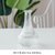 北欧陶瓷花盆玻璃花瓶餐桌盆栽客厅插花装饰鲜花绿植干花摆件花器(紫色 浮雕大长脖)
