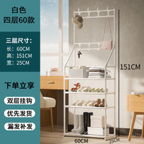 鞋架子进门口简易多层防尘收纳柜家用宿舍结实多功能特价清仓鞋柜(靴子高配支撑款60（4层）白色)