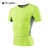 男士PRO紧身运动健身跑步 弹力排汗速干衣服短袖衫T恤tp8011(绿色 S)