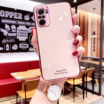 小米 红米K40手机壳套 redmi k40pro保护套5G电镀硅胶软壳包边防摔简约潮时钟支架外壳(图2)