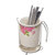 冠京 欧式玫瑰筷子筒CD202防霉沥水筷子筒陶瓷厨房创意防锈筷子架(朵花)