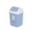 茶花桌面小垃圾桶小号迷你家用卫生间带盖有盖厨房卧室桌上的桌用(小号5L (浅蓝）1个)
