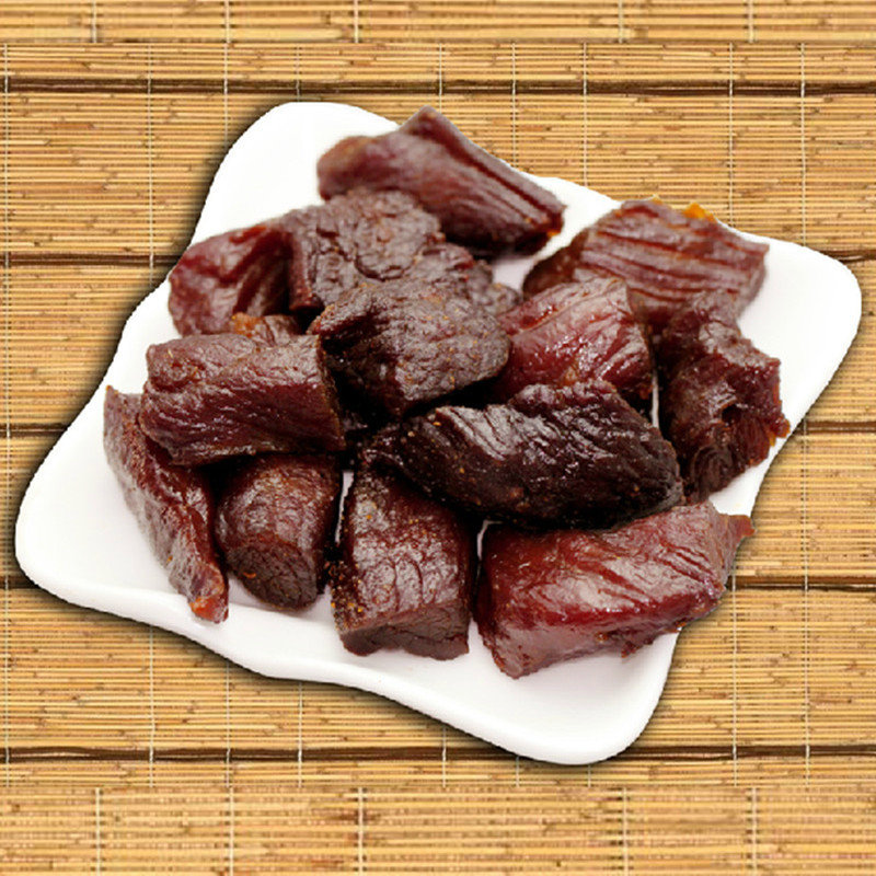 肉干肉脯内蒙古风干牛肉干草原村真空精品小块纸袋装200gx2袋返回商品