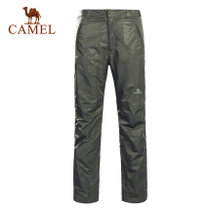 camel骆驼户外冲锋裤子 情侣冲锋裤男裤长裤休闲裤运动裤登山2F01228/2F01229(灰色，男款 XXL)