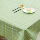 2021简约桌布ins风格子防水防油餐桌布家用客厅北欧茶几餐垫台布(绿色 默认版本)