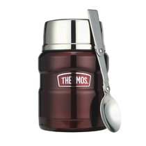 膳魔师高真空不锈钢魔法焖烧罐内置折叠勺大口径保温罐 SK-3000(咖啡色)