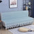 全盖沙发床罩可折叠防滑四季通用简易小型单人三人两用懒人沙发垫(素色主义-蓝色(沙发垫） 长90*高140cm)