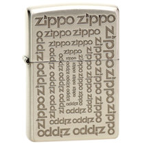 芝宝Zippo打火机 银色雕刻Zippo Logo无极限 时空穿越无限空间