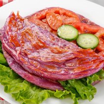葱香四溢宗老上海风味葱油饼家庭装20片葱香手抓饼面饼煎饼早餐(紫薯风味营养美味手抓饼100克20片)