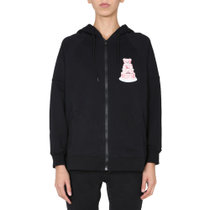 Moschino秋冬黑色女装连帽衫 17175-427V-355538黑色 时尚百搭