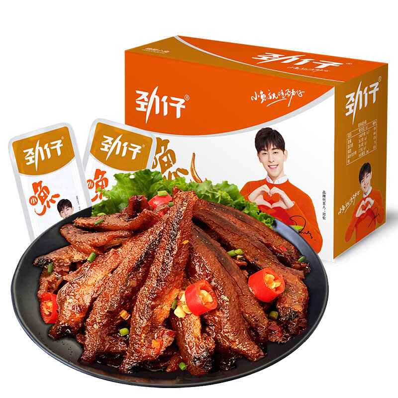 劲仔小鱼干糖醋味15g20包营养美味甄选海鱼