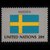 东吴收藏 联合国国旗 邮票 成员国国旗 之七(1983-4（4-4）	瑞典)