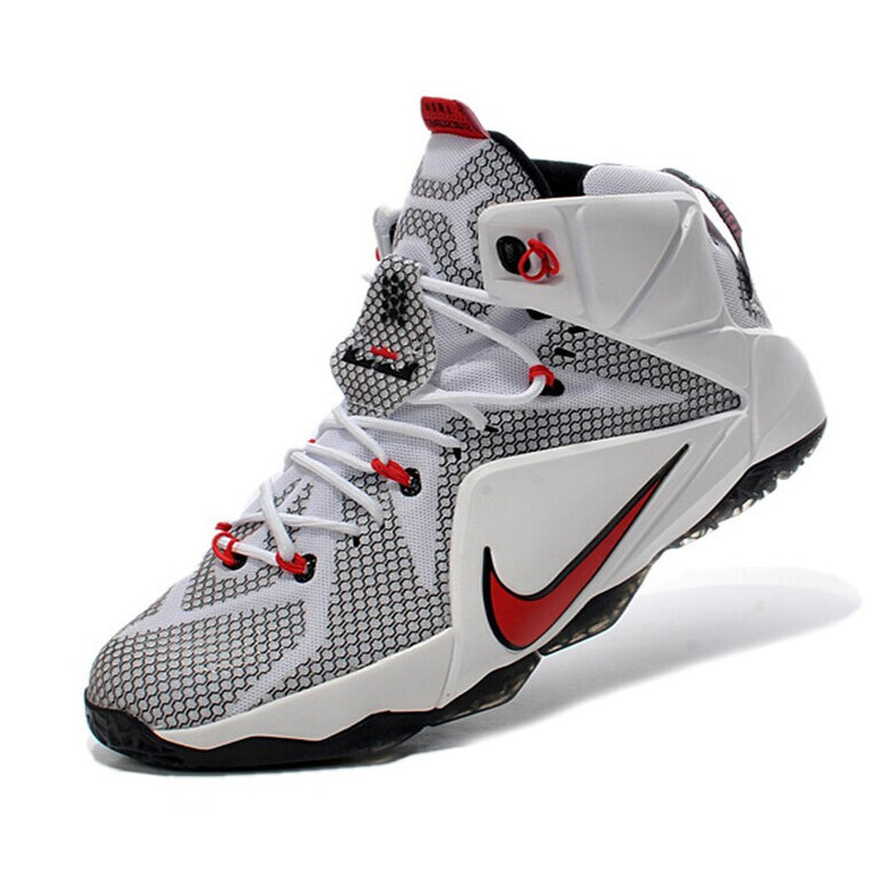 耐克nikelebronxiieplbj詹姆斯12代篮球鞋684593908白黑68459315944