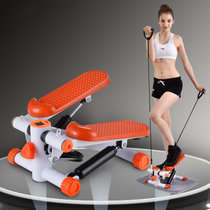 踏步机免安装静音液压脚踏机家用健身扭扭乐扭腰机(橙色标准)