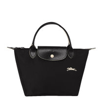 Longchamp女士黑色帆布包 1621619001 01黑色 时尚百搭