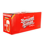 德国进口 恺撒西蒙/ Brauerei Simon 小麦黑啤酒 500ml*12 (礼盒装)