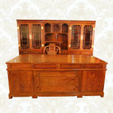 红木家具2.2米红木书桌实木办公桌大班台老板桌%刺猬紫檀