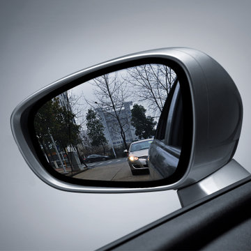 汽车电加热防炫目led多曲大视野蓝镜雪铁龙c3-xr世嘉